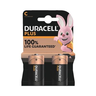 Duracell 2er-Pack Batterien »Plus« Baby / C / LR14
