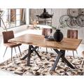 SIT Tops & Tables Esstisch Massivholz Poseidon 5,6 cm / 240x100 cm / Eisen antikbraun