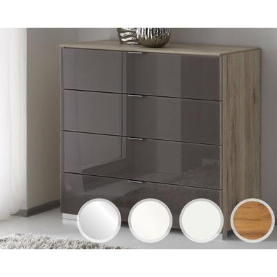 Staud »Sonate« Kommode 4SK Umbra / Alpinweissglas / Weiss Image