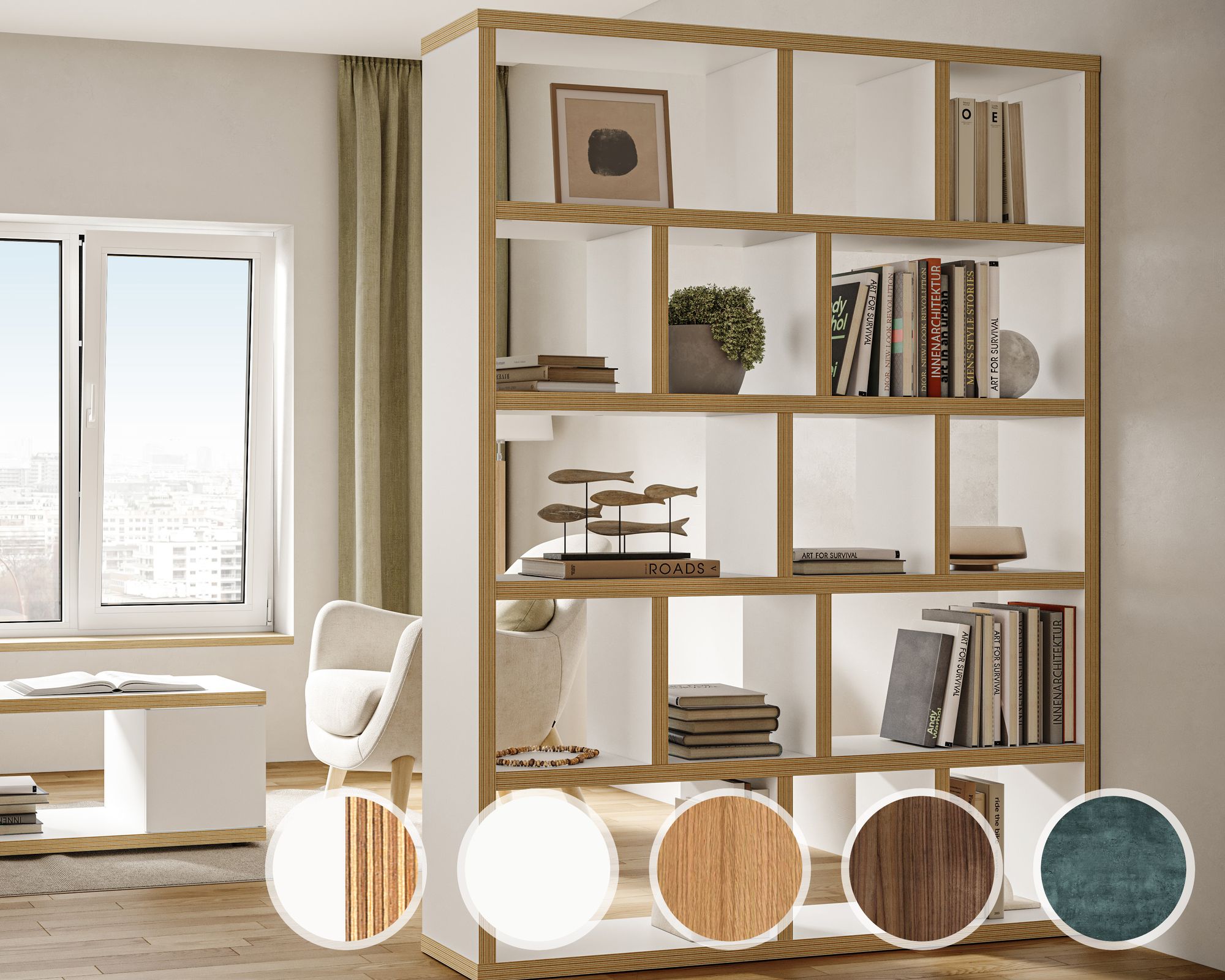 TemaHome »Berlin« Regal 5 Levels 70 cm / Eiche