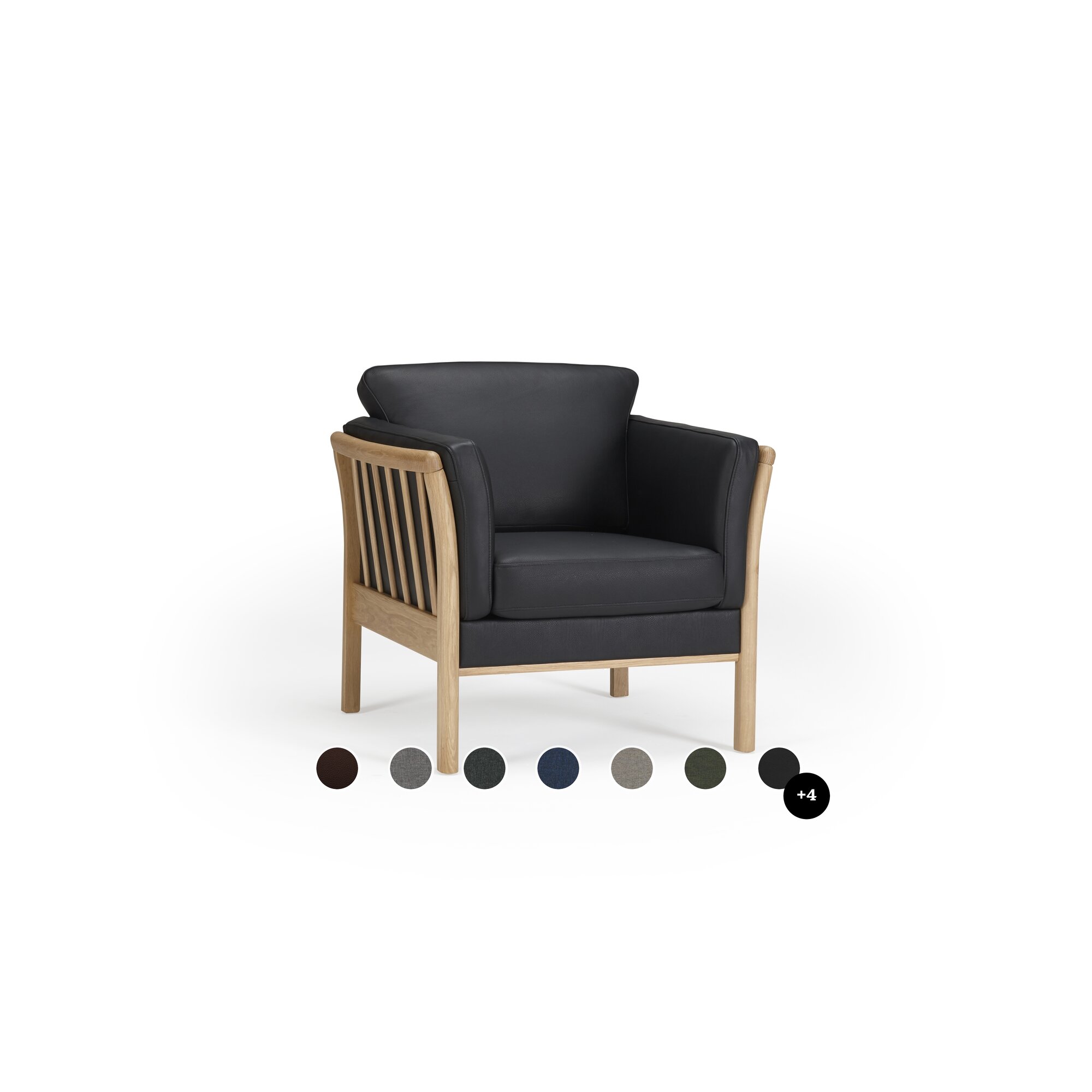 Kragelund »Aya« Sessel K129 / Stoff 242 Grün