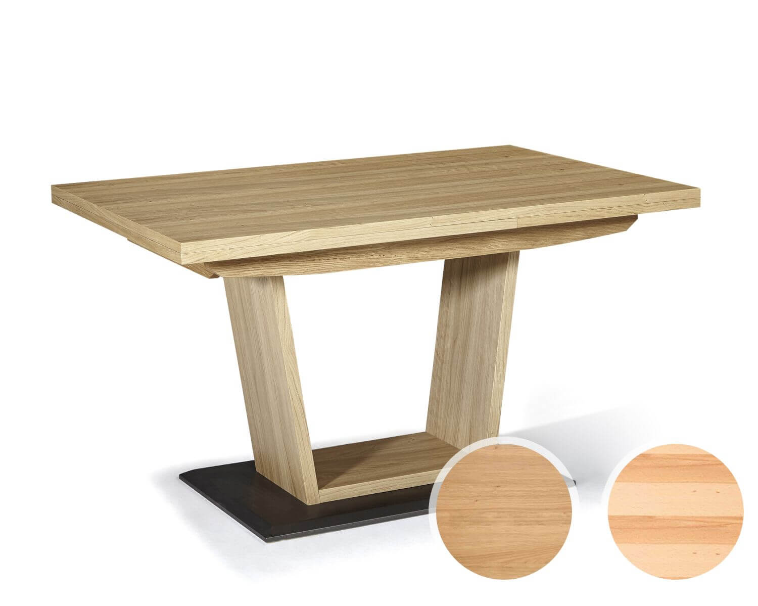 Schösswender »Ontario« 200 Säulentisch mit Funktion / 90x130 cm / Wildeiche natur