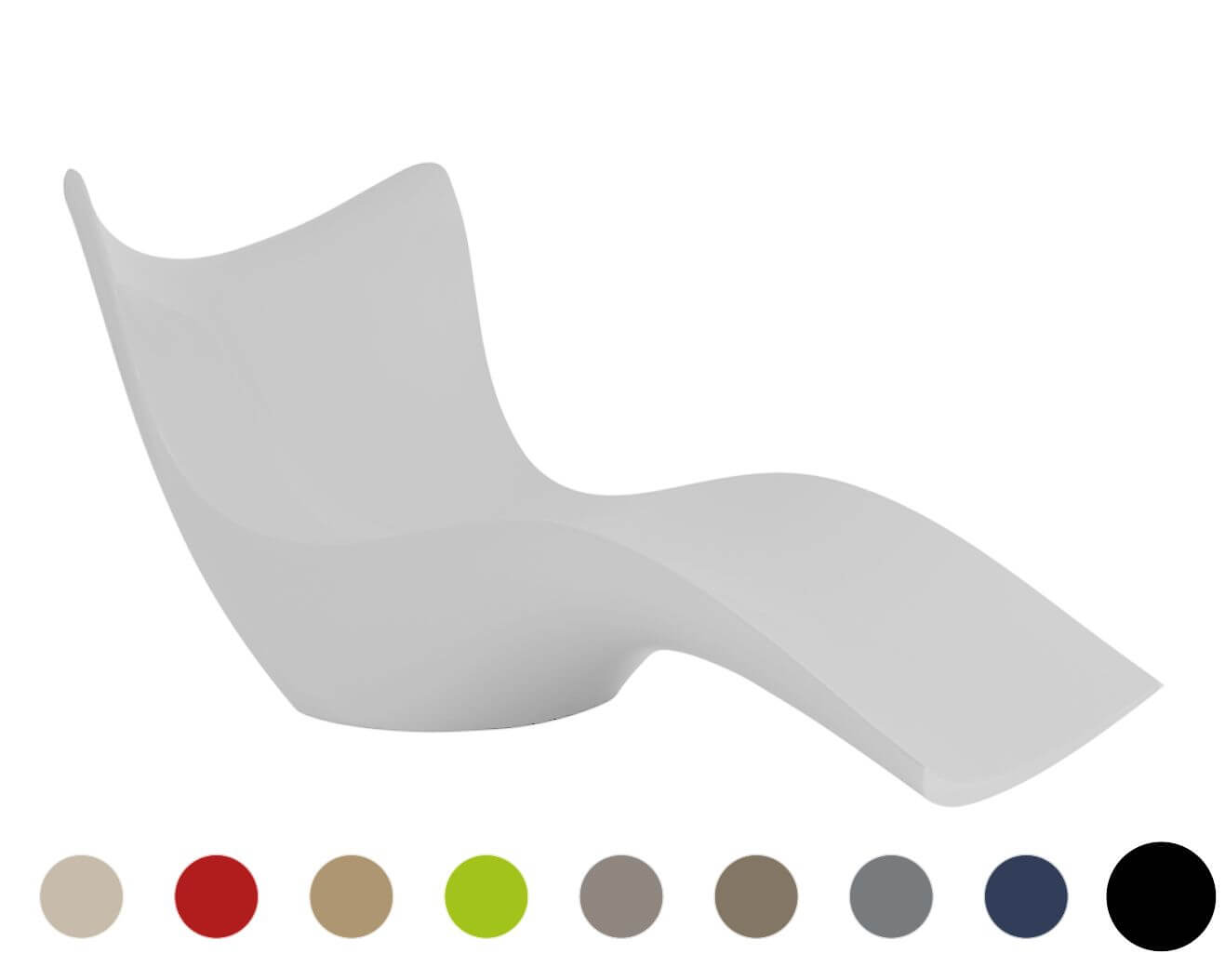 Vondom »SURF« Outdoor Liege Basic matt / Red