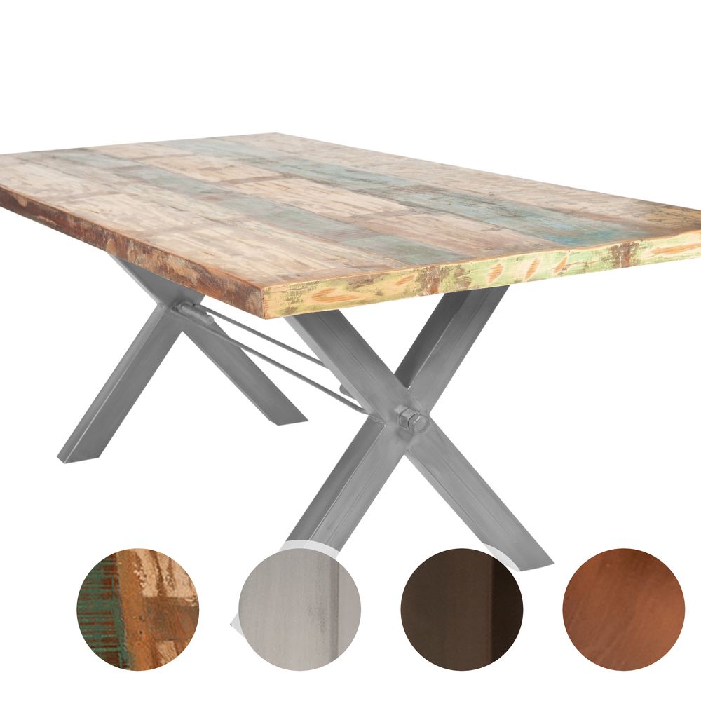 SIT Tops & Tables Esstisch Massivholz Retro lll 220x100 cm / Eisen antikschwarz Image