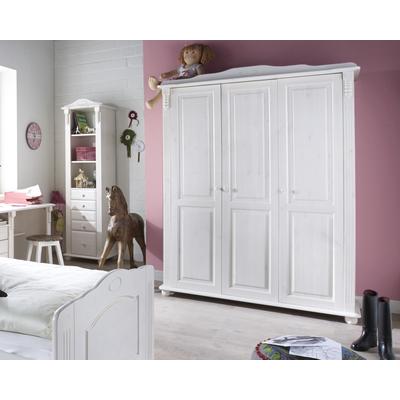 INFANSKIDS »Romantik« Babyzimmer Kleiderschrank 3-türig / gelaugt Image