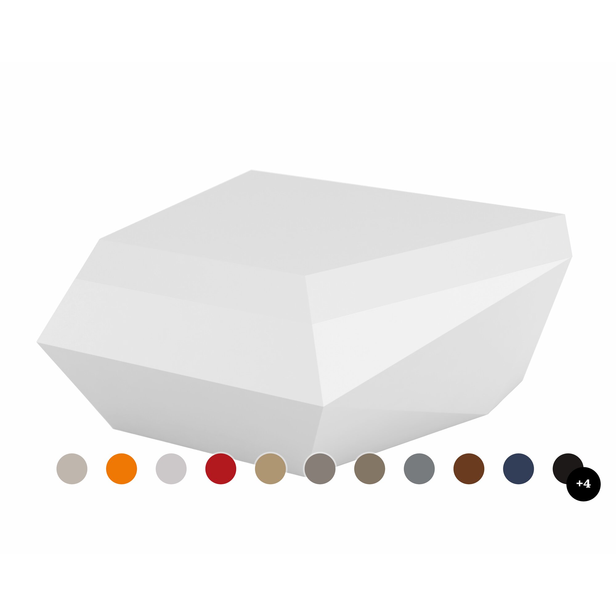 Vondom »FAZ« Outdoor Lounge-Hocker Basic matt / Khaki