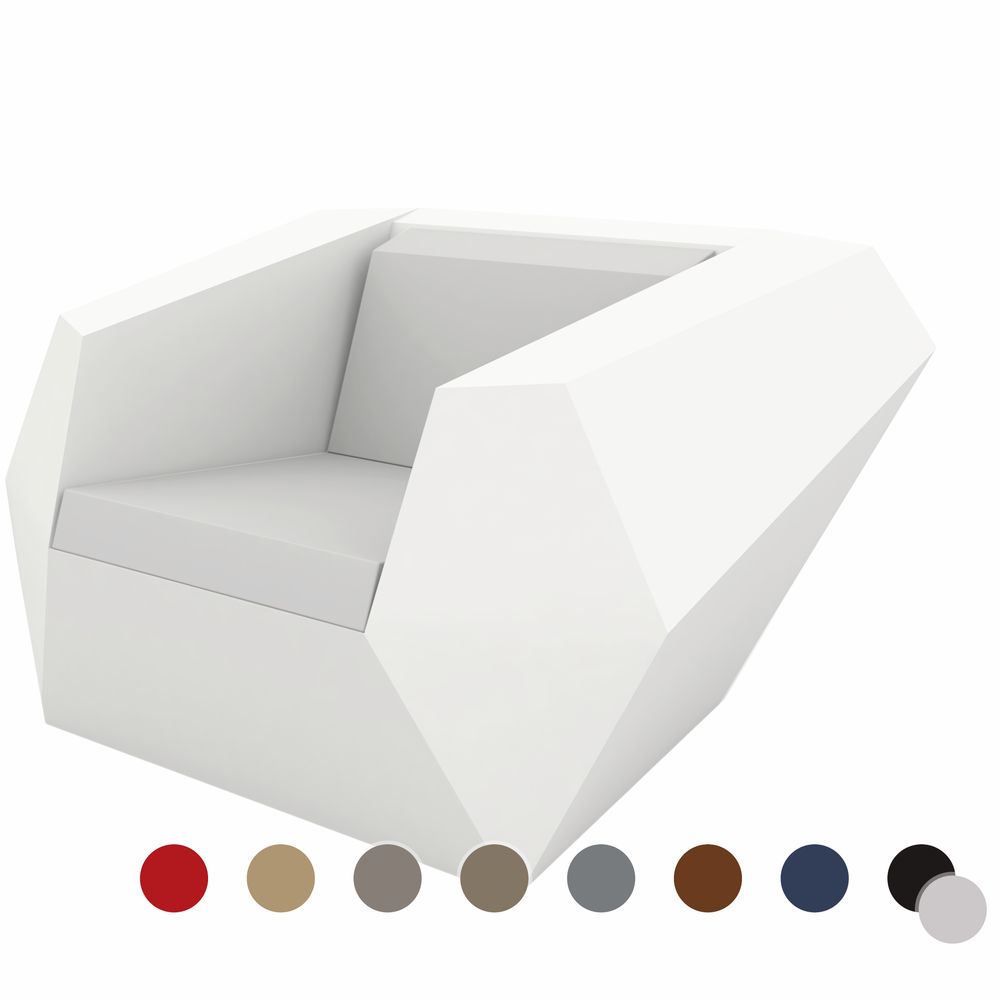 Vondom »FAZ« Outdoor Lounge Sessel Lackiert Hochglänzend / Black