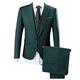 Green Groomsmen Suit Slim Fit Men Suits 3 Pieces Wedding Suits for Men Green 42 Chest / 36 Waist