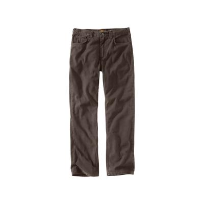 Carhartt Men's Rugged Flex Relaxed Fit Canvas 5 Pocket Work Pants, Dark Coffee SKU - 591095