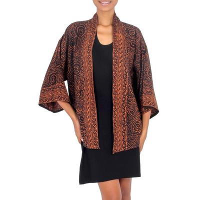 Batik jacket, 'Javanese Chocolate'