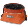 Ruffwear Faltbarer Hundenapf für Reisen, Größe: M, Fassungsvermögen: 1 L, Orange (Pumpkin Orange), Quencher Cinch Top, 20552-855M