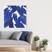 Bay Isle Home™ 'Tropical Leaves' Oil Painting Print on Wrapped Canvas in White | 36 H x 36 W x 1.5 D in | Wayfair 3844F378DF004B5CA368E5B0300EF86D