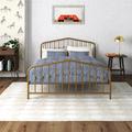 Novogratz Bushwick Metal Platform Bed in Black/Yellow | 42 H x 56 W x 77 D in | Wayfair 4176229N