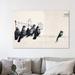 Wrought Studio™ Immigration by Banksy - Graphic Art Print on Wrapped Canvas in Black | 12 H x 18 W x 1.5 D in | Wayfair