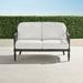 Avery Loveseat with Cushions - Rain Resort Stripe Dove - Frontgate