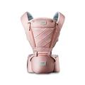 SONARIN 3 in 1 Breathable Hipseat Baby Carrier,Front Opening Design,Sun Protection,Multifunction,Adapted to Your Child's Growing(Pink)