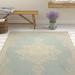 Blue 48 x 0.2 in Area Rug - Bungalow Rose Donivin Cream/Aqua Area Rug Polypropylene | 48 W x 0.2 D in | Wayfair 4B9EB2AE63984548B1689E7B23E858D0