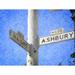 Latitude Run® Pravda 'Haight Ashbury' by Graffitee Studios Print on Wrapped Canvas in Blue | 16 H x 16 W x 1.5 D in | Wayfair