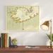 Alcott Hill® Pender 'c1700 Southwest Ireland Map' by Graffitee Studios Graphic Art on Wrapped Canvas in Blue | 18 H x 24 W x 1.5 D in | Wayfair