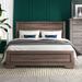Brayden Studio® Kelm Wood Standard Bed Wood in Black/Brown | 53.5 H x 63 W x 84.5 D in | Wayfair BSTU4243 45416148