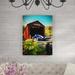 August Grove® Mccurry 'Through West Cornwall Bridge in Style' by Graffitee Studios Photographic Print on Canvas in Red | Wayfair