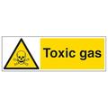 vsafety 6 a055bp-s "Toxic Gas" Sign, Landschaft, 600 mm x 200 mm x 200 mm (3 Stück)