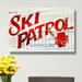 Loon Peak® Ski Patrol - Wrapped Canvas Textual Art Print Canvas, Wood in Black | 30 H x 45 W x 1.5 D in | Wayfair LOON8224 49093335