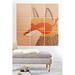 East Urban Home 'Mummysam Mr Fox' Graphic Art Print Multi-Piece Image on Wood in Brown/Orange | 36 H x 36 W x 0.5 D in | Wayfair