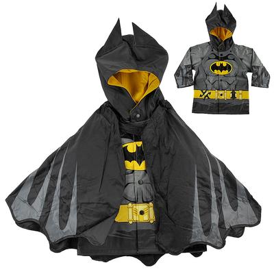 Western Chief Boys' Batman Caped Crusader Raincoat (Size 5) Black, Polyester