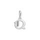 Thomas Sabo Damen-Charm-Anhänger Q Buchstabe Silber Charm Club 925 Sterling Silber 1597-643-21