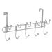 Rebrilliant Burrier Over the Door Wall Mounted Coat Rack Metal in Gray | 8.66 H x 19.29 W x 3.94 D in | Wayfair BB6B9AB7629E459DBEB7E5C0F9E75513