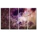 Wrought Studio™ 'Glitzy Mist VIII' 4 Piece Graphic Art on Wrapped Canvas Set by Tristan Scott Canvas in Indigo/Pink | Wayfair