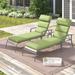 RST Brands Northridge Outdoor Sunbrella Seat/Back Cushion Acrylic in Green/Brown | 3 H x 24 W in | Wayfair OP-BMATT2-MO-GNK