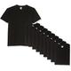 Fruit of the Loom Men's Super Premium Short Sleeve T-Shirt Pack of 10, Black, Medium