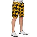 Royal & Awesome Swing Under Construction Mens Golf Shorts, Crazy Golf Shorts