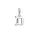 Thomas Sabo Damen-Charm-Anhänger D Buchstabe Silber Charm Club 925 Sterling Silber 1584-643-21