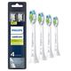 Philips Sonicare DiamondClean Replacement Toothbrush Heads, HX6064/65, BrushSync Technology, White 4-pk