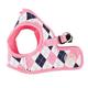 Puppia PAQA-AH1410 Hunde Weste, Argyle Harness B, medium, pink