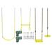Machrus Swingan DIY Swing Set Kit - w/ Belt Swing, Trapeze Bar, Disc Swing & Standing Swing Plastic in Yellow | Wayfair SWGK01-4-YL