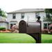 Architectural Mailboxes Edwards Post Mounted Mailbox Steel in Brown, Size 10.9 H x 22.4 W x 22.4 D in | Wayfair EM160VBAM
