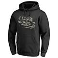 Men's Fanatics Branded Black LSU Tigers Camo Cloak Pullover Hoodie