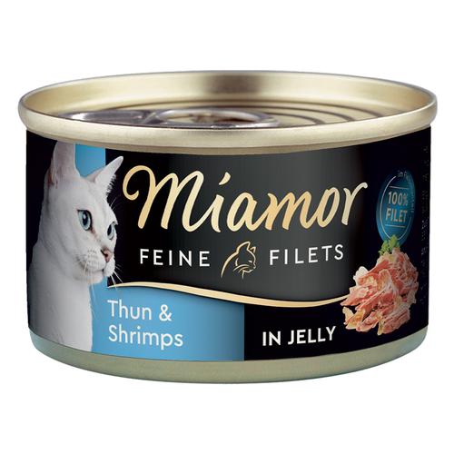 12x100g Feine Filets Jelly Mix Miamor Katzenfutter nass