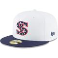 Men's New Era White Chicago Sox Cooperstown Collection Wool 59FIFTY Fitted Hat