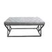 House of Hampton® Munz Bench Upholstered/Velvet in Gray | 19 H x 39 W x 18 D in | Wayfair 5C2EBB19290747C0B663E525374620C5