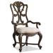 Hooker Furniture Rhapsody Solid Wood Dining Chair Wood/Upholstered/Fabric in Brown | 46 H x 26.5 W x 28 D in | Wayfair 5070-75401