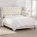 Skyline Furniture Hattie Standard Bed Upholstered/Metal/Linen in Brown | 56 H x 62 W x 78 D in | Wayfair 121NBBED-BRLNNTLC