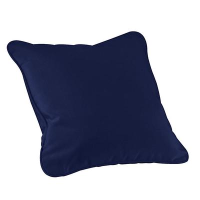 Monogrammed Outdoor Throw Pillow - Canvas Navy Sunbrella, 16