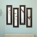 Charlton Home® 4 Piece Kincannon Modern & Contemporary Mirror Set Wood in Brown | 29.75 H x 11.75 W x 0.75 D in | Wayfair