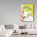 Trademark Fine Art 'Easter Blessings' Acrylic Painting Print on Wrapped Canvas Metal in Green/White | 32 H x 24 W x 2 D in | Wayfair