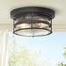 Kichler Mill Lane 12 1/4"W Anvil Iron Outdoor Ceiling Light